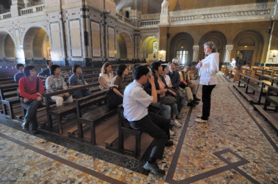 our group inside the Basilica