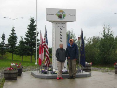 At the end of the Alaska Highway