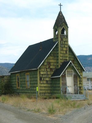 Old church in Merit, BC