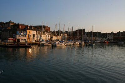 Weymouth Harbour at Sundown