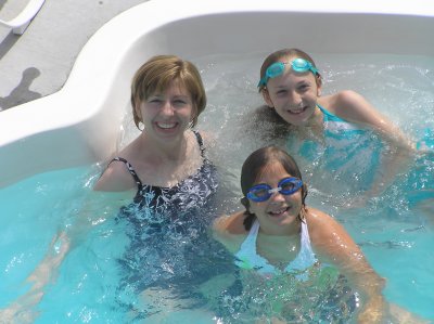 Three Ladies in the Pool