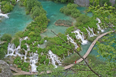 Plitvice Lakes from above