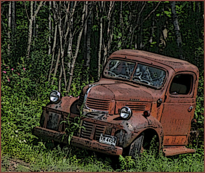 Old Dodge Posterized