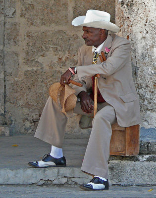 Man Waiting for Tourists