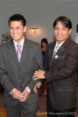 Groom and future groom