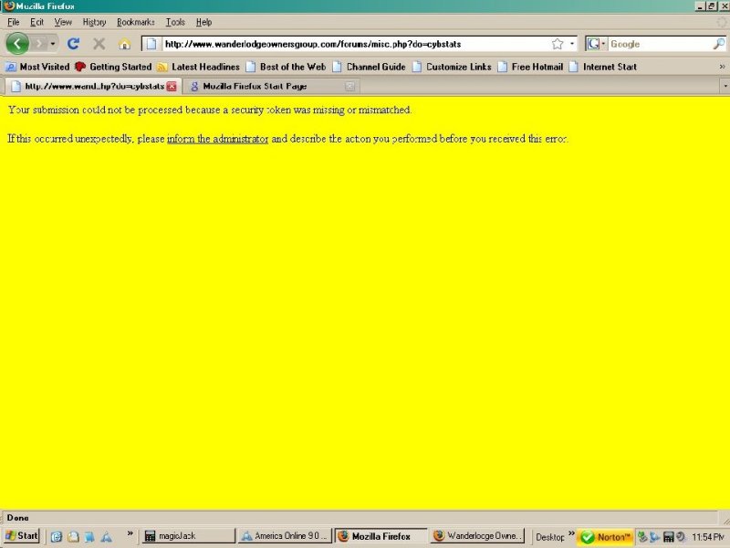 TOP 5 STATS ERROR MESSAGE USING FIREFOX BROWSER