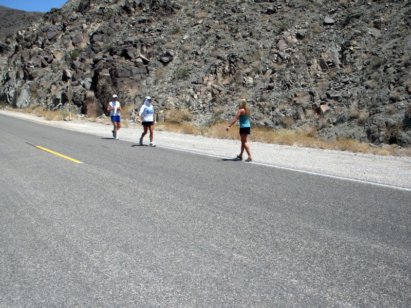 She set a record to the summit of Whitney (from Badwater)