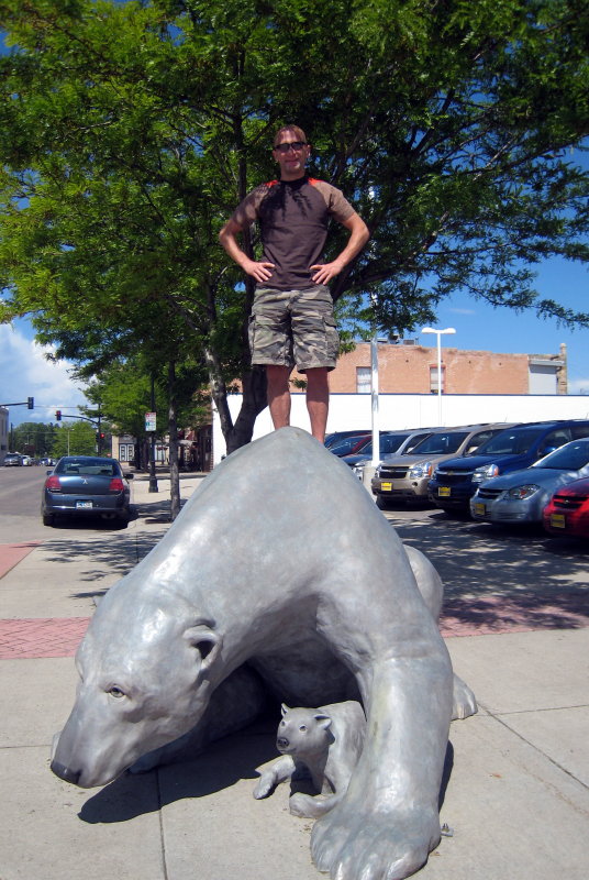tim englund on polar bear in Sheridan