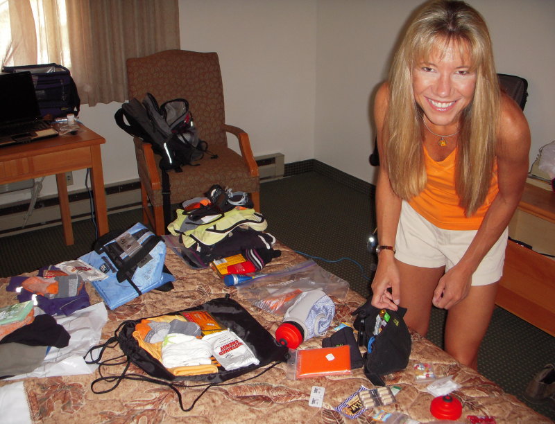 pre-race prepping