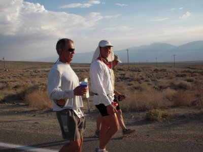 Chris Frost and Steve Teal about mile 100