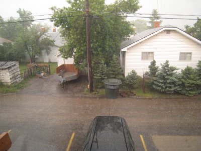 severe hail the night before the 100-miler