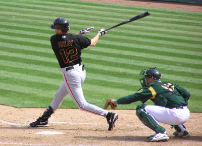 Finley swings away