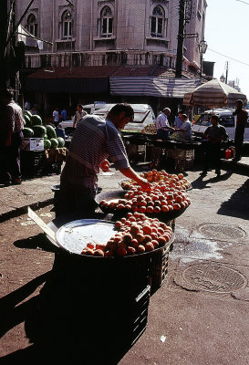 Street Market Peach Seller