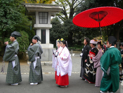 The Shinto wedding march