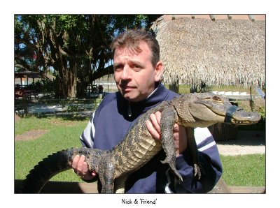 Nick with a gator
