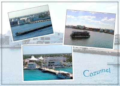 Our first glimpse of Cozumel
