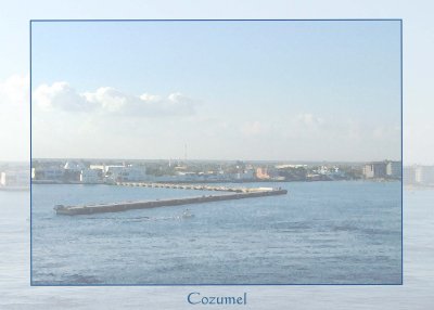 The harbour of Cozumel