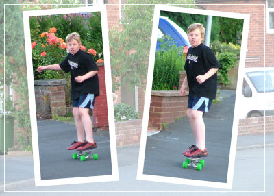 Josh skateboarding
