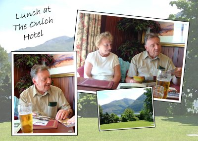 Lunch at the Onich Hotel