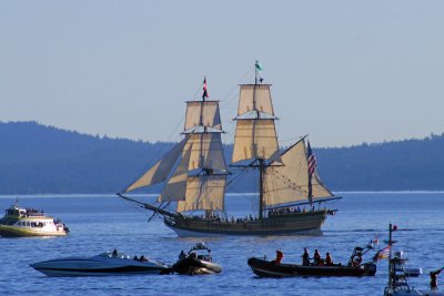 Lady Washington and Spectators