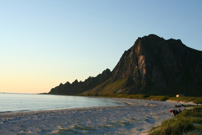 near Bleik, at midnight