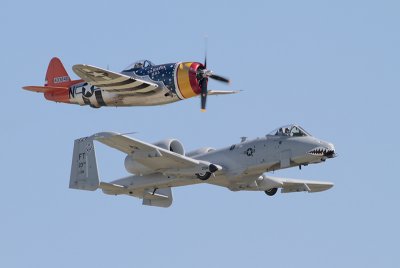 P-47 and A-10 Heritage Flight