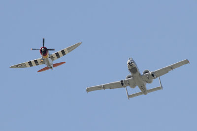 P-47 and A-10 Heritage Flight