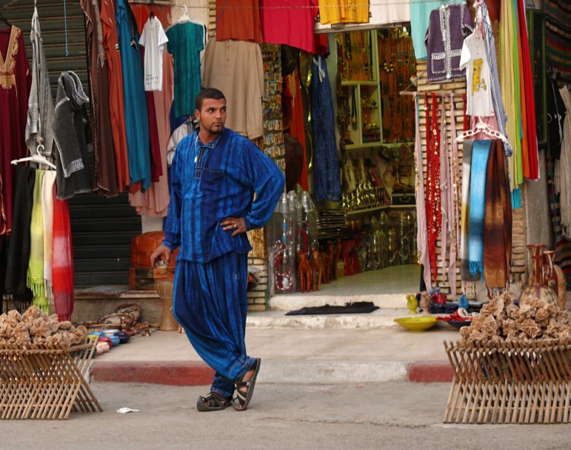 Portrait of a salesman, Tozeur, Tunisia, 2008