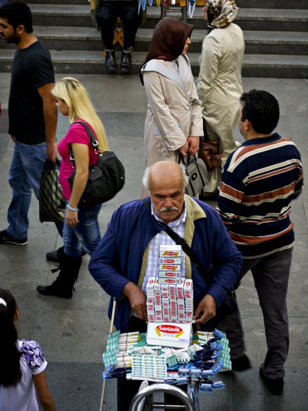 Band-aid man, Istanbul, Turkey, 2009