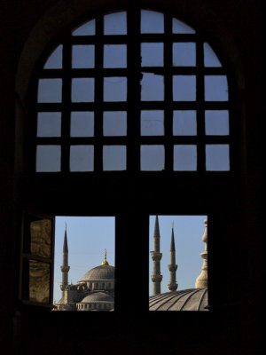 The Blue Mosque, as seen from Hagia Sofia, Istanbul, Turkey, 2009