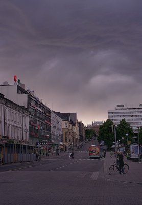 Heavy clouds over Turku
