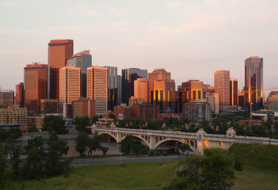 Calgary summer sunrise
