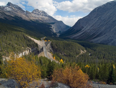 Approaching Columbia Icefields