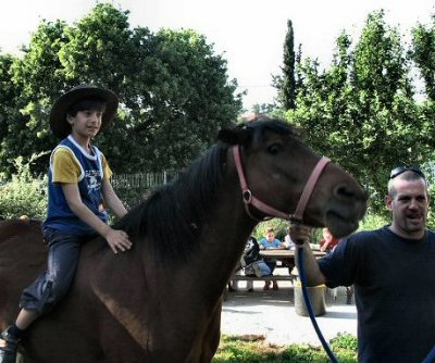 First Horse Riding Lesson In A Farm.JPG