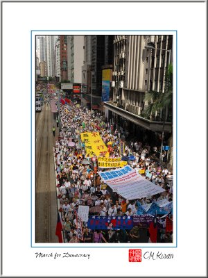 Thirty-Thousand Hongkongers on Street...