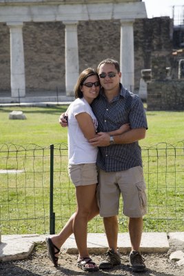 michelle and ronnie at pompeii
