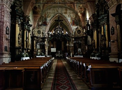 st. Stanislas church in Nowy Korczyn, interior