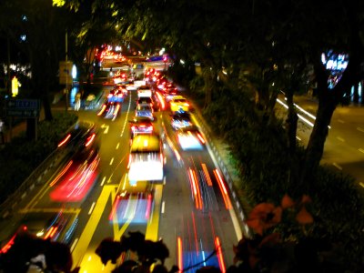 First time ever! Traffic in Singapore!