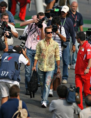 Michael Schumacher: The Center of Attention