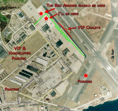 2008 Quonset Point, RI Airshow Layout