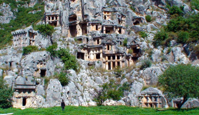 Tombeaux de falaises (Myra-Turquie)