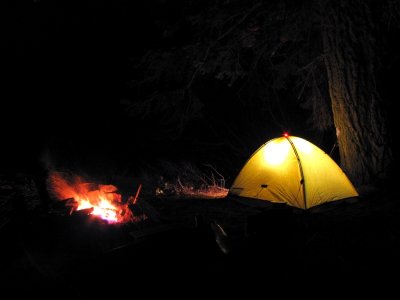 My camp at Paradise Lake