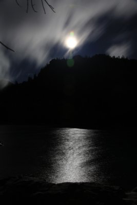 Cliff Lake moon light