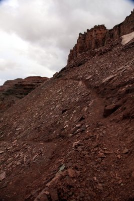 The trail up Dead Horse pass