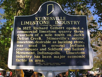 Stinesville, home of limestone