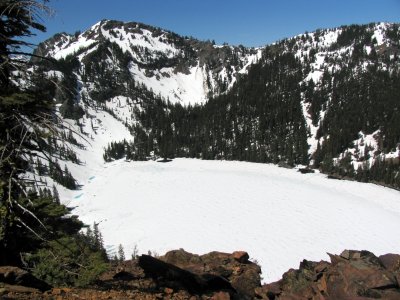 Cliff lake from Pk 7160