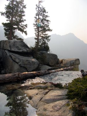 Grizzly lake waterfall outlet