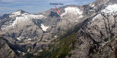 Forbidden Pass above Boulder Creek Lakes