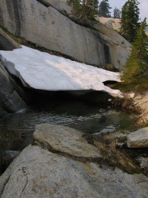 Pool for soaking in at Pika's camp