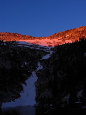 Sunrise on Climber's route